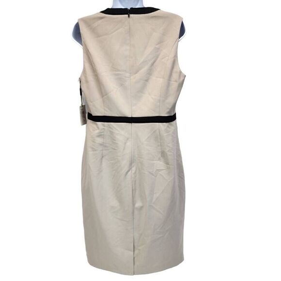 Calvin Klein New Colorblock V-Neck Sheath Dress Size 10 NWT F5 - Picture 3 of 12